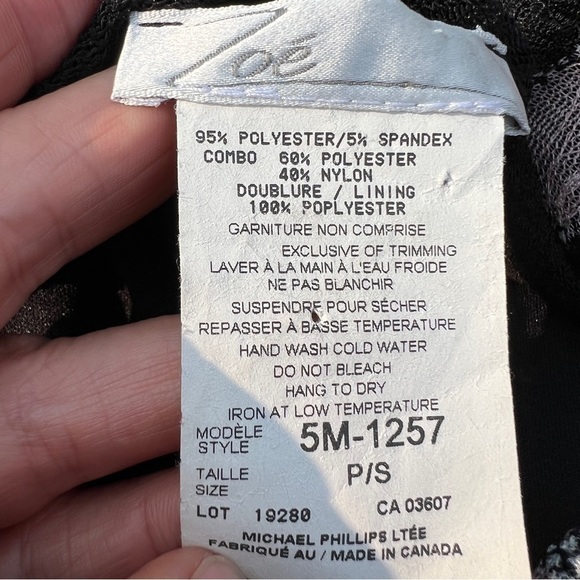 Vintage Y2K 90s Pink Black Lace Sheath Dress - Picture 12 of 12